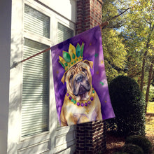 Load image into Gallery viewer, Shar Pei King of Mardi Gras House Flag