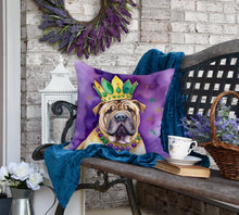Load image into Gallery viewer, Shar Pei King of Mardi Gras Throw Pillow
