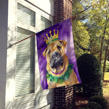 Load image into Gallery viewer, Shar Pei King of Mardi Gras House Flag