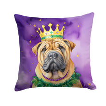Load image into Gallery viewer, Shar Pei King of Mardi Gras Throw Pillow