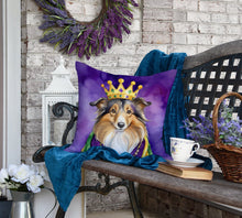 Load image into Gallery viewer, Sheltie King of Mardi Gras Throw Pillow