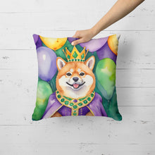 Load image into Gallery viewer, Shiba Inu King of Mardi Gras Throw Pillow