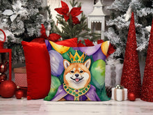 Load image into Gallery viewer, Shiba Inu King of Mardi Gras Throw Pillow