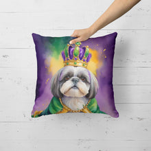 Load image into Gallery viewer, Shih Tzu King of Mardi Gras Throw Pillow