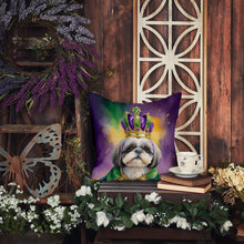 Load image into Gallery viewer, Shih Tzu King of Mardi Gras Throw Pillow