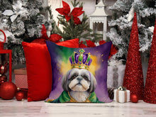 Load image into Gallery viewer, Shih Tzu King of Mardi Gras Throw Pillow