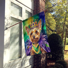 Load image into Gallery viewer, Silky Terrier King of Mardi Gras House Flag