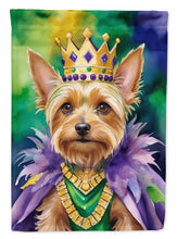 Load image into Gallery viewer, Silky Terrier King of Mardi Gras House Flag