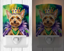 Load image into Gallery viewer, Silky Terrier King of Mardi Gras Ceramic Night Light