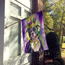 Load image into Gallery viewer, Staffordshire Bull Terrier King of Mardi Gras House Flag