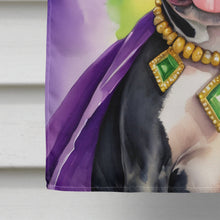 Load image into Gallery viewer, Staffordshire Bull Terrier King of Mardi Gras House Flag