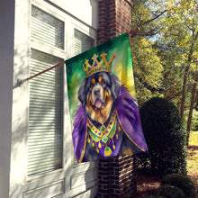 Load image into Gallery viewer, Tibetan Mastiff King of Mardi Gras House Flag