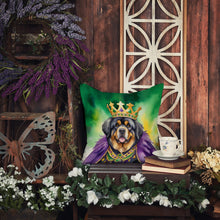 Load image into Gallery viewer, Tibetan Mastiff King of Mardi Gras Throw Pillow