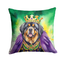 Load image into Gallery viewer, Tibetan Mastiff King of Mardi Gras Throw Pillow