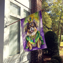 Load image into Gallery viewer, Tibetan Spaniel King of Mardi Gras House Flag