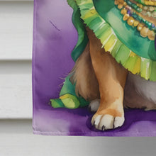 Load image into Gallery viewer, Tibetan Spaniel King of Mardi Gras House Flag