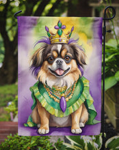 Load image into Gallery viewer, Tibetan Spaniel King of Mardi Gras Garden Flag - Vibrant Dog-Themed Yard Decor by Caroline's Treasures