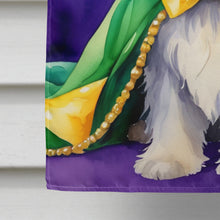 Load image into Gallery viewer, Tibetan Terrier King of Mardi Gras House Flag