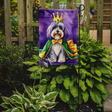 Load image into Gallery viewer, Tibetan Terrier King of Mardi Gras Garden Flag - Vibrant Dog-Themed Yard Decor by Caroline's Treasures