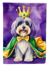 Load image into Gallery viewer, Tibetan Terrier King of Mardi Gras Garden Flag - Vibrant Dog-Themed Yard Decor by Caroline's Treasures