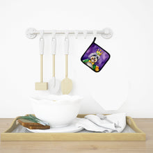 Load image into Gallery viewer, Tibetan Terrier King of Mardi Gras Pot Holders - Set of 2 Decorative Kitchen Helpers | Made in the USA