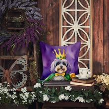 Load image into Gallery viewer, Tibetan Terrier King of Mardi Gras Throw Pillow - 14x14 Decorative Pillow – Art for Your Home &amp; Patio