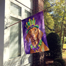 Load image into Gallery viewer, Vizsla King of Mardi Gras House Flag