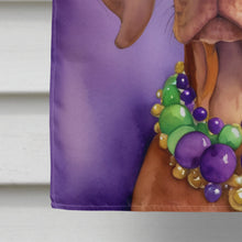 Load image into Gallery viewer, Vizsla King of Mardi Gras House Flag