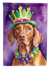 Load image into Gallery viewer, Vizsla King of Mardi Gras House Flag