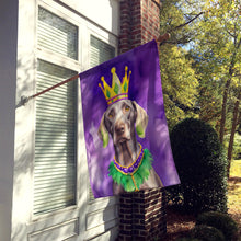Load image into Gallery viewer, Weimaraner King of Mardi Gras House Flag