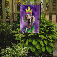 Load image into Gallery viewer, Weimaraner King of Mardi Gras Garden Flag - Vibrant Dog-Themed Yard Decor by Caroline's Treasures