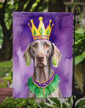 Load image into Gallery viewer, Weimaraner King of Mardi Gras Garden Flag - Vibrant Dog-Themed Yard Decor by Caroline's Treasures