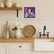 Load image into Gallery viewer, Weimaraner King of Mardi Gras Framed Metal Print