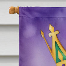Load image into Gallery viewer, Welsh Springer Spaniel King of Mardi Gras House Flag
