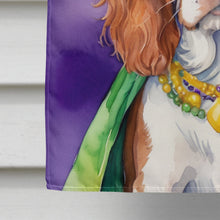Load image into Gallery viewer, Welsh Springer Spaniel King of Mardi Gras House Flag