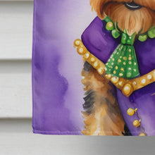 Load image into Gallery viewer, Welsh Terrier King of Mardi Gras House Flag