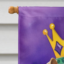 Load image into Gallery viewer, Welsh Terrier King of Mardi Gras House Flag
