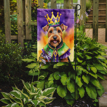 Load image into Gallery viewer, Welsh Terrier King of Mardi Gras Garden Flag - Vibrant Dog-Themed Yard Decor by Caroline's Treasures