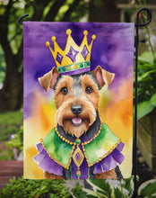 Load image into Gallery viewer, Welsh Terrier King of Mardi Gras Garden Flag - Vibrant Dog-Themed Yard Decor by Caroline's Treasures