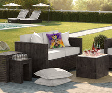 Load image into Gallery viewer, Welsh Terrier King of Mardi Gras Throw Pillow