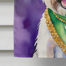 Load image into Gallery viewer, Westie King of Mardi Gras House Flag