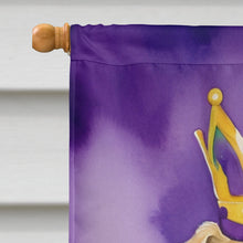 Load image into Gallery viewer, Wheaten Terrier King of Mardi Gras House Flag