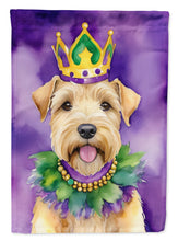 Load image into Gallery viewer, Wheaten Terrier King of Mardi Gras House Flag