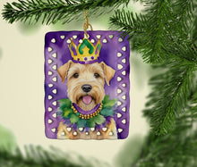 Load image into Gallery viewer, Wheaten Terrier King of Mardi Gras Porcelain Ornament