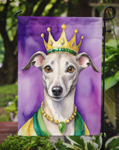Load image into Gallery viewer, Whippet King of Mardi Gras Garden Flag - Vibrant Dog-Themed Yard Decor by Caroline's Treasures