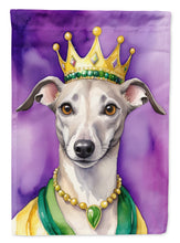 Load image into Gallery viewer, Whippet King of Mardi Gras Garden Flag - Vibrant Dog-Themed Yard Decor by Caroline's Treasures
