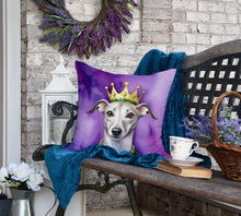 Load image into Gallery viewer, Whippet King of Mardi Gras Throw Pillow