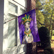Load image into Gallery viewer, Whippet King of Mardi Gras House Flag