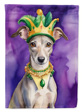 Load image into Gallery viewer, Whippet King of Mardi Gras House Flag