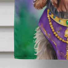Load image into Gallery viewer, Wirehaired Pointing Griffon King of Mardi Gras House Flag